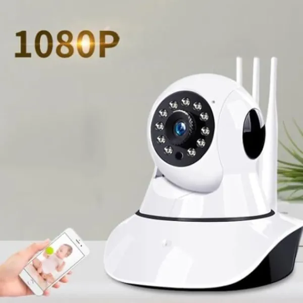 TD® IP-kamera 1080P HD trådlös inomhus WiFi-säkerhetskamera natt-dag trådlös övervakningskamera, rörelsedetektion