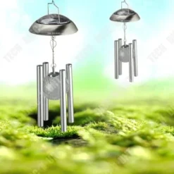 Best TD® Solar chime lampa läsbord utomhus inomhus led dekoration ljus färg vind trädgård innergård vägglampa Vinddekoration