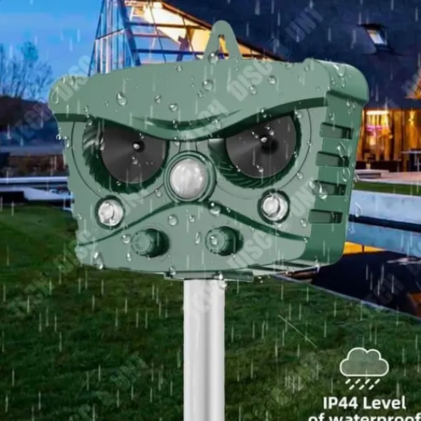 Sale TD® Ultraljudsavvisande medel Vatten- och dammbeständig USB-laddning Soldriven infraröd induktion Insektsmedel & Djuravvisande Medel