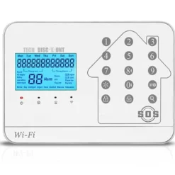 Discount TD® Wifi inbrottslarm gsm PSTN hem inbrottslarm tre nätverk infraröd induktion vit pekskärm inbrottslarm Hemlarmsystem
