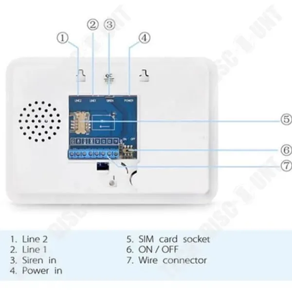 Discount TD® Wifi inbrottslarm gsm PSTN hem inbrottslarm tre nätverk infraröd induktion vit pekskärm inbrottslarm Hemlarmsystem