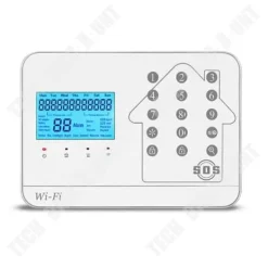 Discount TD® Wifi inbrottslarm gsm PSTN hem inbrottslarm tre nätverk infraröd induktion vit pekskärm inbrottslarm Hemlarmsystem