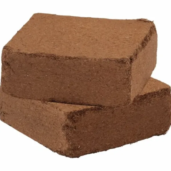 The Living Store Block i kokosfiber 2 st 5 kg vardera 10 kg total - Jord och sand