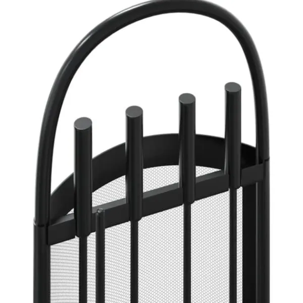 The Living Store Brasverktygsset 5 delar 23x15x66 cm stål - Verktyg för öppna spisar