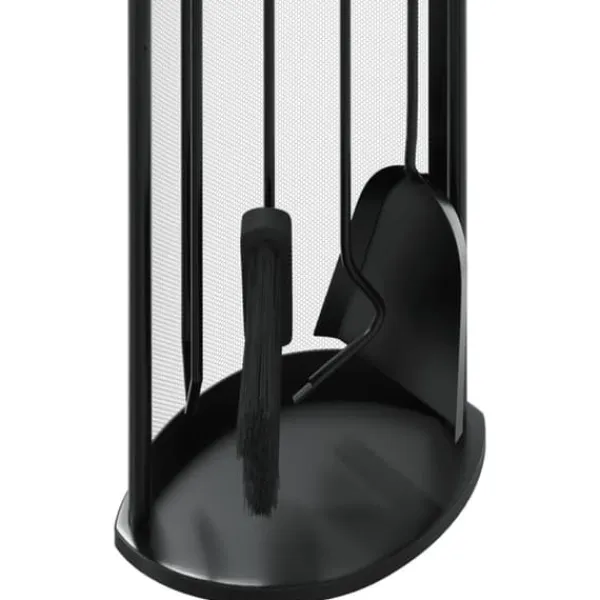 The Living Store Brasverktygsset 5 delar 23x15x66 cm stål - Verktyg för öppna spisar
