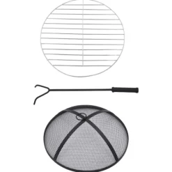 Sale The Living Store Eldfat med mosaikbord blå och vit 68 cm keramik - Öppna spisar Öppna Spisar