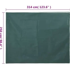 The Living Store Fiberdukar med blixtlås 2 st 70 g/m² 3,14x2,5 m - Tillbehör för trädgårdsskötsel