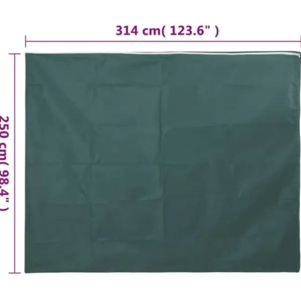 The Living Store Fiberdukar med blixtlås 2 st 70 g/m² 3,14x2,5 m - Tillbehör för trädgårdsskötsel