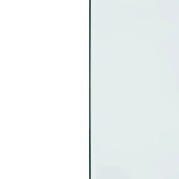 The Living Store Glasskiva för öppen spis rektangulär 100x60 cm - Glas
