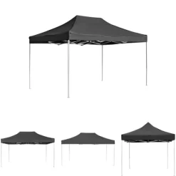 Sale The Living Store Hopfällbart partytält aluminium 4,5x3 m antracit - Partytält & paviljoner Tält & Lusthus