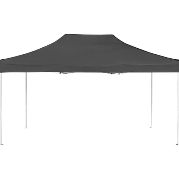 Sale The Living Store Hopfällbart partytält aluminium 4,5x3 m antracit - Partytält & paviljoner Tält & Lusthus