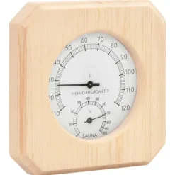 New The Living Store 2-i-1 Bastutermometer & hygrometer sandur set massiv furu - Bastutillbehör Bastu