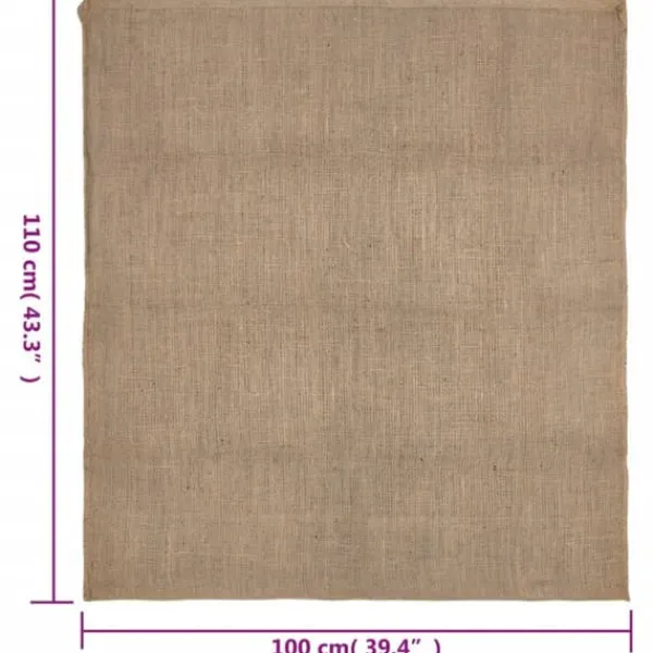 Discount The Living Store Jutesäckar 5 st 100x110 cm 100% jute 220 gsm - Resväskor & väskor Trädgårdskorgar