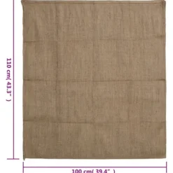 Clearance The Living Store Jutesäckar 10 st 100x110 cm 100% jute 340 gsm - Resväskor & väskor Trädgårdskorgar