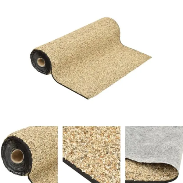 The Living Store Kantmatta naturlig sand 200x100 cm - Tillbehör till fontäner & dammar Fontäner & Dammar