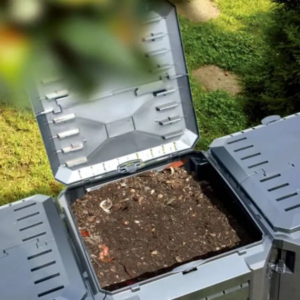 New The Living Store Kompostlåda svart 800 L - Komposterare Kompostering