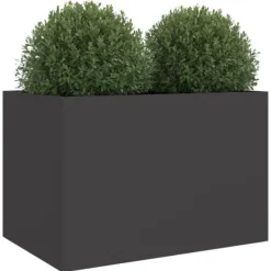 Hot The Living Store Odlingslåda svart 62x40x39 cm kallvalsat stål - Krukor & odlingslådor Krukor & Växtbehållare