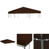 New The Living Store Paviljongtak 310 g/m² 3x3 m brun - Tak till partytält & lusthus Tält & Lusthus