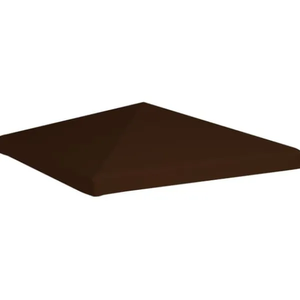 New The Living Store Paviljongtak 310 g/m² 3x3 m brun - Tak till partytält & lusthus Tält & Lusthus