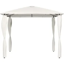 Best The Living Store Paviljong med stolpar 3x3x2,6 m gräddvit 160 g/m² - Partytält & paviljoner Tält & Lusthus
