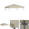 Hot The Living Store Paviljongtak 310 g/m² 3x3 m beige - Tak till partytält & lusthus Tält & Lusthus