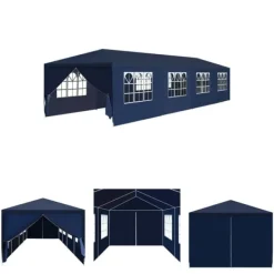 The Living Store Paviljong 3x12 m blå - Partytält & paviljoner