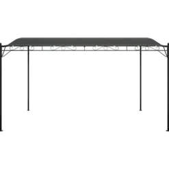 The Living Store Paviljong antracit 4x3 m 180 g/m² tyg och stål - Partytält & paviljoner