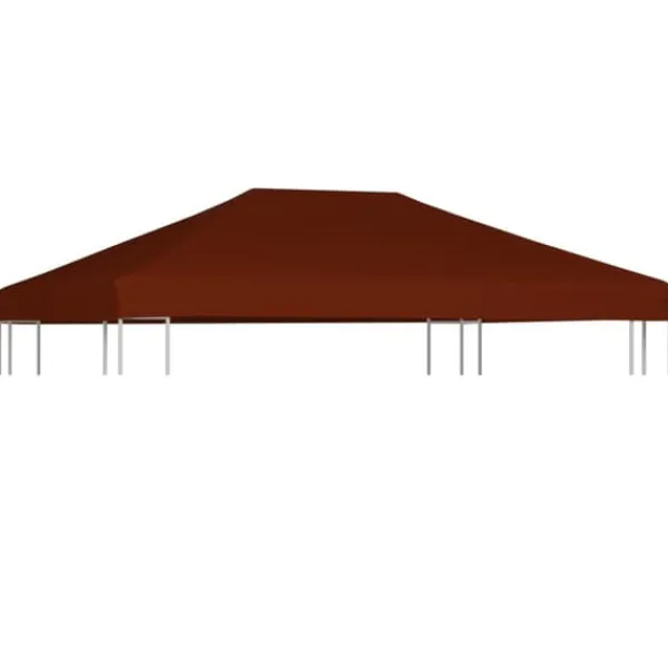 Sale The Living Store Paviljongtak 310 g/m² 3x4 m terrakotta - Tak till partytält & lusthus Tält & Lusthus