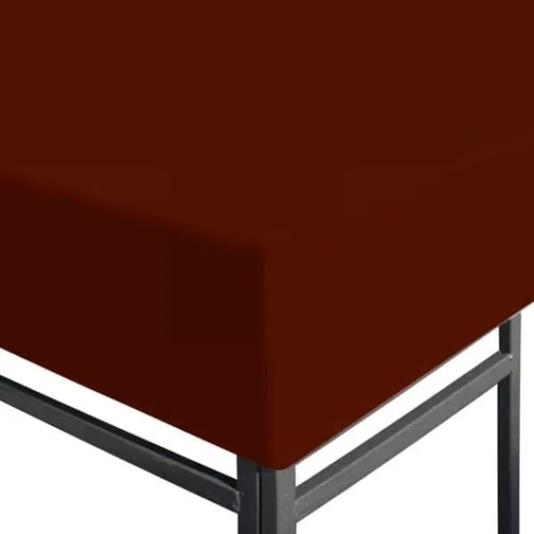 Sale The Living Store Paviljongtak 310 g/m² 3x4 m terrakotta - Tak till partytält & lusthus Tält & Lusthus