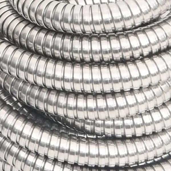The Living Store Slang med sprutmunstycke silver 0,6" 22,5 m rostfritt stål - Vattenslangar