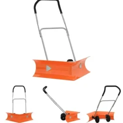Online The Living Store Snöplog med förlängningsbart handtag orange stål - Snöskyfflar Snöborttagning