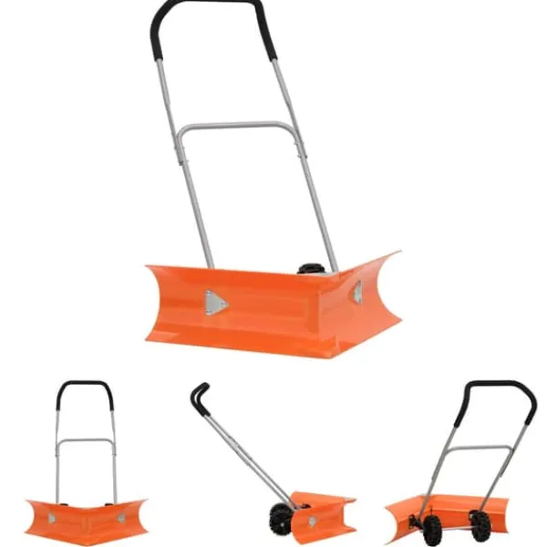 Online The Living Store Snöplog med förlängningsbart handtag orange stål - Snöskyfflar Snöborttagning