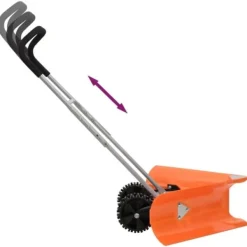 Online The Living Store Snöplog med förlängningsbart handtag orange stål - Snöskyfflar Snöborttagning