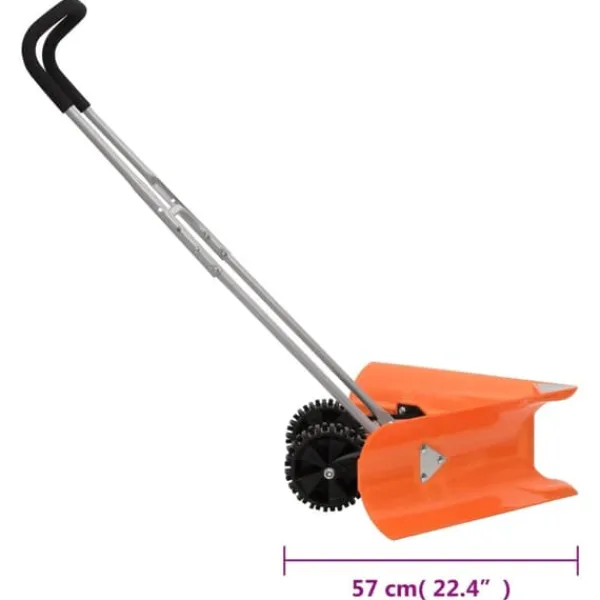 Online The Living Store Snöplog med förlängningsbart handtag orange stål - Snöskyfflar Snöborttagning