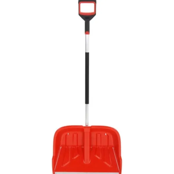 The Living Store Snöskyffel röd 136 cm aluminium - Snöskyfflar
