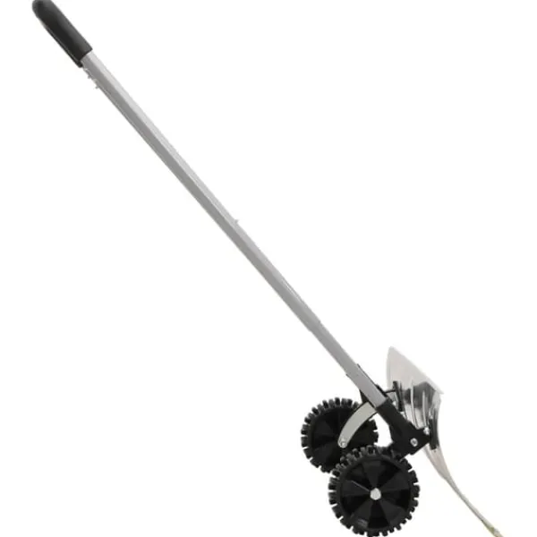 The Living Store Snöskyffel med utdragbart handtag silver 61 cm stålblad - Snöskyfflar
