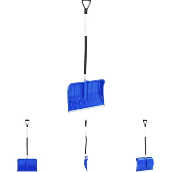 Online The Living Store Snöspade blå 145 cm aluminium - Snöskyfflar Snöborttagning