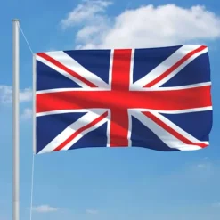 The Living Store Storbritanniens flagga 90x150 cm - Flaggor & vindstrutar
