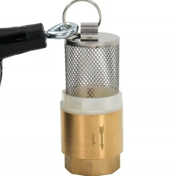 The Living Store Sugslang med kopplingar mässing svart 1,1" 3 m PVC - Vattenslangar