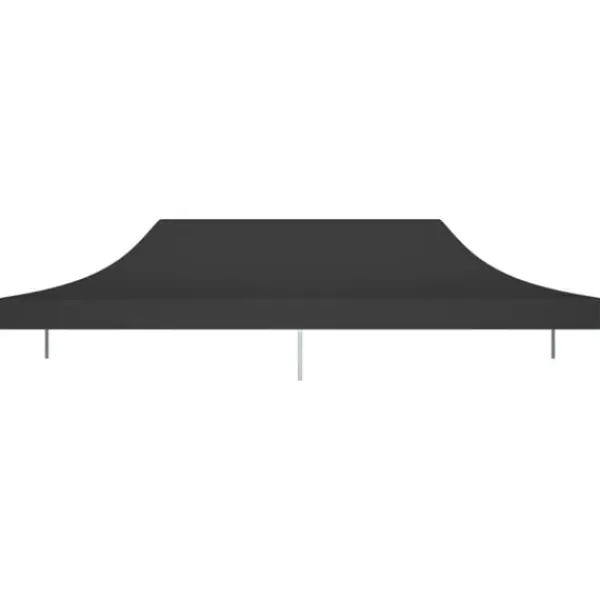 The Living Store Tak till partytält 6x3 m svart 270 g/m² - Tak till partytält & lusthus