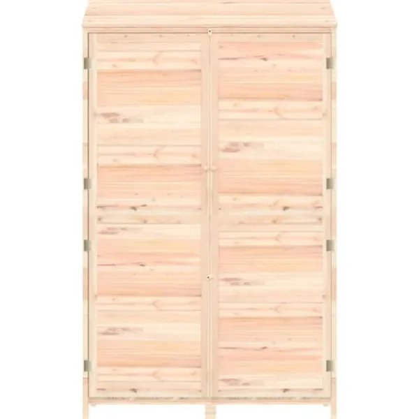 Clearance The Living Store Trädgårdsbod 102x52x174,5 cm massivt granträ - Förråd & Redskapsbodar Skjul, Garage & Carports
