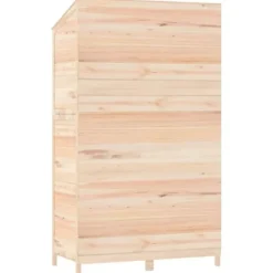 Clearance The Living Store Trädgårdsbod 102x52x174,5 cm massivt granträ - Förråd & Redskapsbodar Skjul, Garage & Carports