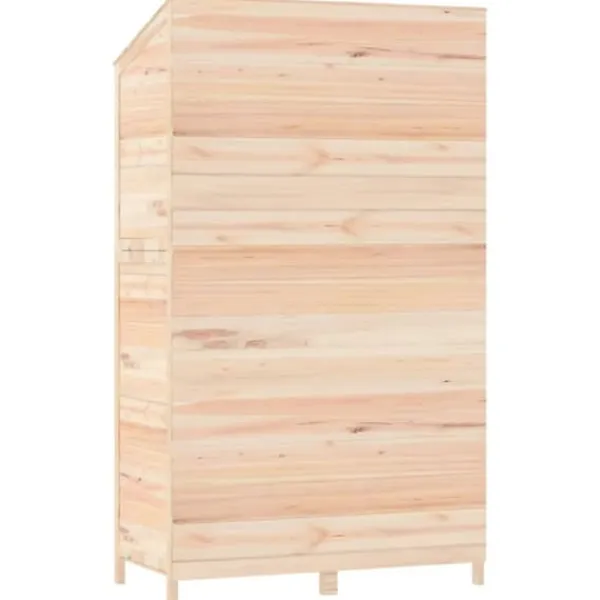 Clearance The Living Store Trädgårdsbod 102x52x174,5 cm massivt granträ - Förråd & Redskapsbodar Skjul, Garage & Carports