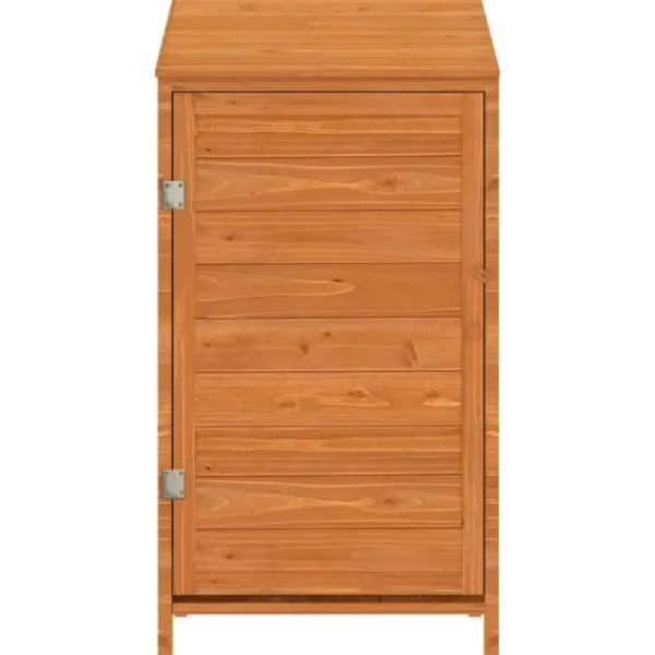 The Living Store Trädgårdsbod brun 55x52x112 cm massivt granträ - Förråd & Redskapsbodar