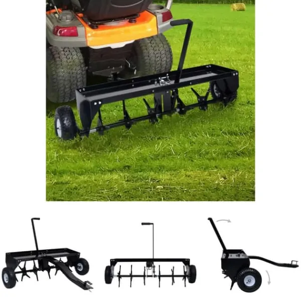 Hot The Living Store Vertikalskärare för åkgräsklippare 102 cm - Gräsmatteluftare & -skärare Trädgårdsmaskiner