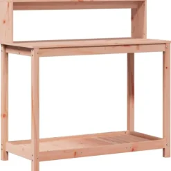 Sale The Living Store Växtbord med hyllor 108x50x109,5 cm massivt douglasträ - Växtställ Planteringsbänkar