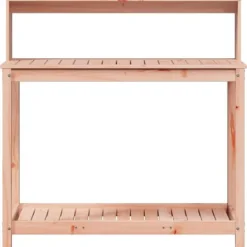 Sale The Living Store Växtbord med hyllor 108x50x109,5 cm massivt douglasträ - Växtställ Planteringsbänkar