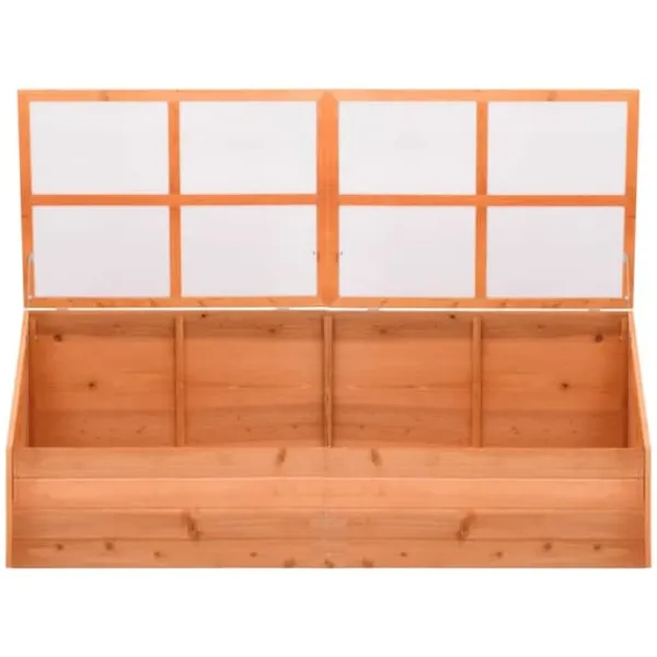 The Living Store Växthus trä 180x57x62 cm - Växthus