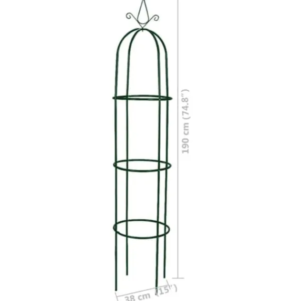 The Living Store Växtstöd obelisk 2 st - Bersåer, spaljéer & pergolor