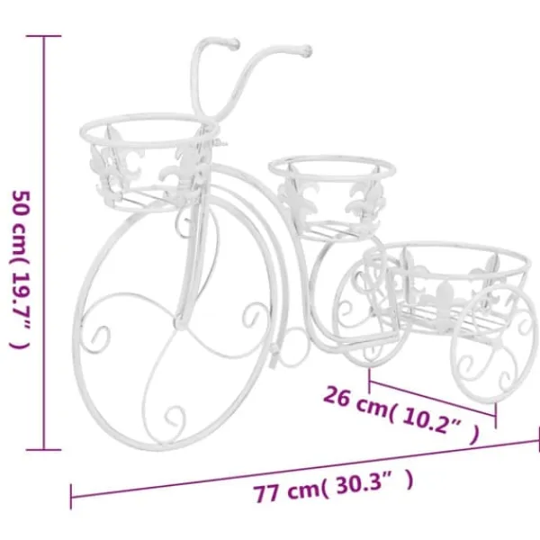 Online The Living Store Växtställ cykel vintage stil metall - Växtställ Växtställ